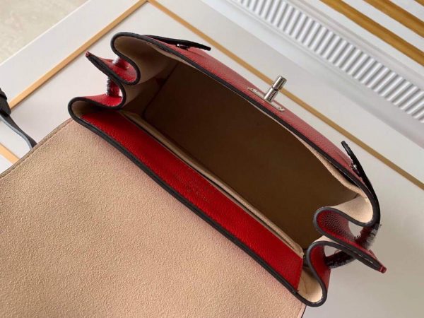 LV M53950 Louis Vuitton Lockme Ever BB Handbag M56645 Red | lv m53950 louis vuitton lockme ever bb handbag m56645 18