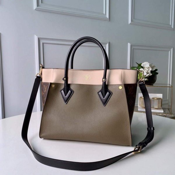LV M55302 Louis Vuitton M53823 on My Side High end Leathers Tote Bag Laurier Green | lv m55302 louis vuitton m53823 on my side high end leathers tote bag LAURE 2