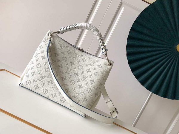 LV M56084 Louis Vuitton M56073 Beaubourg Hobo MM Mahina White | lv m56084 louis vuitton m56073 beaubourg hobo mm mahina white 3