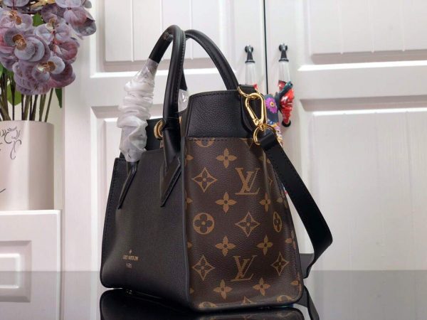 LV M57728 Louis Vuitton On My Side Tote Bag Black | lv m57728 louis vuitton on my side tote bag black 2