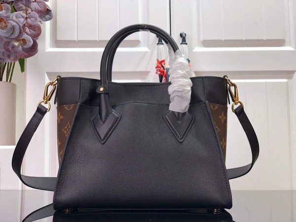 LV M57728 Louis Vuitton On My Side Tote Bag Black | lv m57728 louis vuitton on my side tote bag black 6
