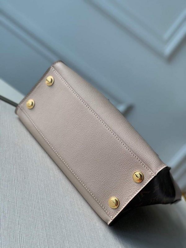LV M57729 Louis Vuitton On My Side PM Tote Bag M57728 Greige | lv m57729 louis vuitton on my side pm tote bag greige 4
