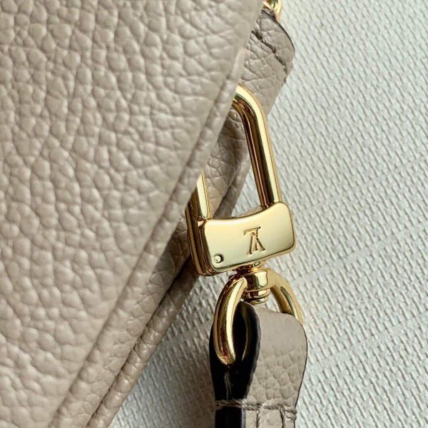 LV M69203 Louis Vuitton Double Zip Pochette Monogram Gray - luxibagsmall