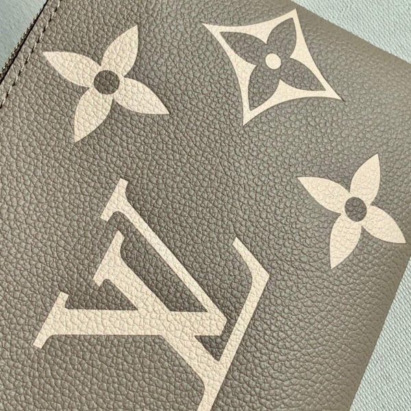 LV M69203 Louis Vuitton Double Zip Pochette Monogram Gray - luxibagsmall