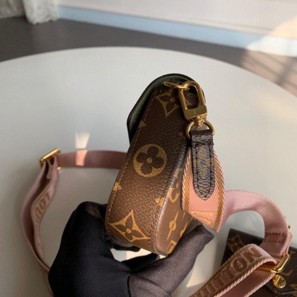 LV M80091 Louis Vuitton Felicie Strap Go Monogram Bag Pink - Voguebags