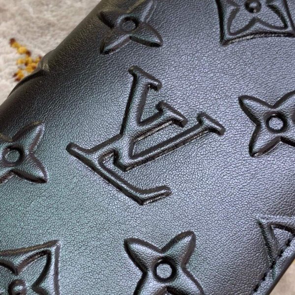 LV M80508 Louis Vuitton Pocker Organizer Slender Black Leather | lv m80508 louis vuitton pocker organizer slender black 4