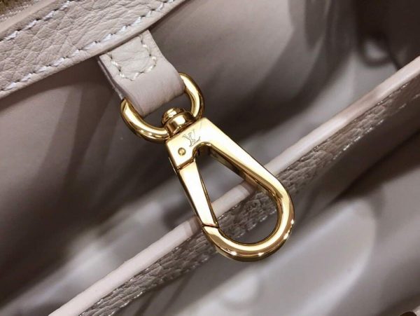 LV N98387 Louis Vuitton Capucines BB Handbag Gray Pink | lv n98387 louis vuitton capucines bb handbag gray pink 7