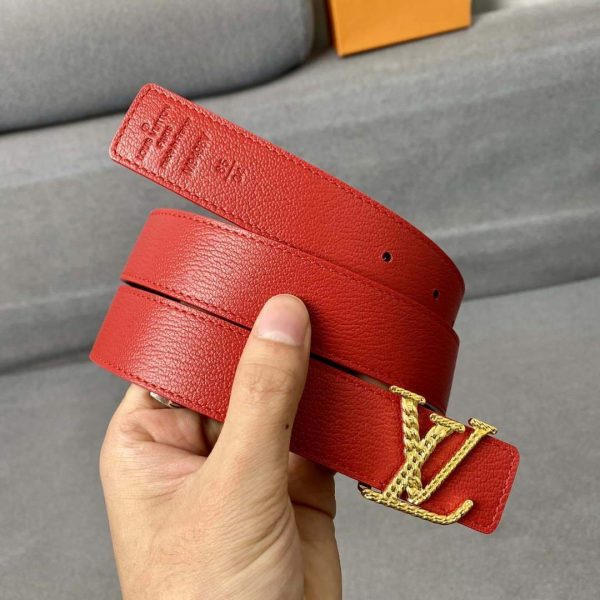 LV Women's Belts Collection Louis Vuitton Initials 30MM Belt Monogram 19002 - luxibagsmall