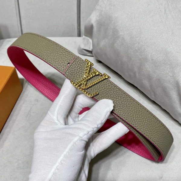 LV Women's Belts Collection Louis Vuitton Initials 30MM Belt Monogram 19004 - luxibagsmall