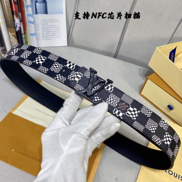 LV Women's Men's Belts Collection Louis Vuitton Initials 40MM Belt 19078 | lv womens mens belts collection louis vuitton initials 40mm belt 158