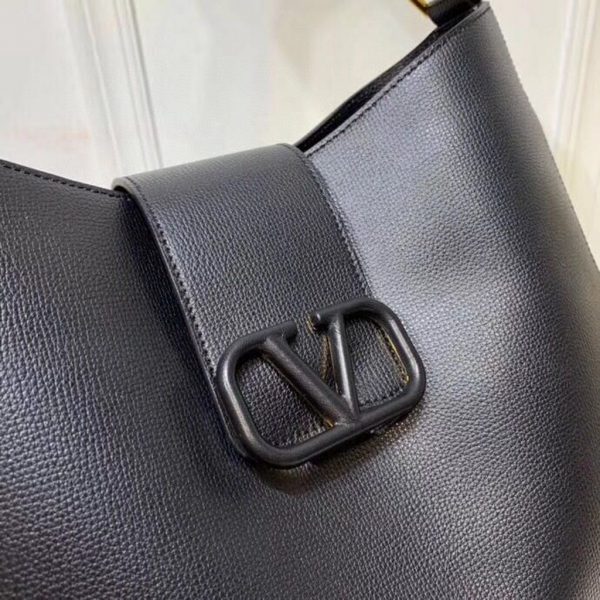 Valentino 50027 Vsling Grainy Calfskin Hobo Bag Black | valentino 50027 vsling grainy calfskin hobo bag 5