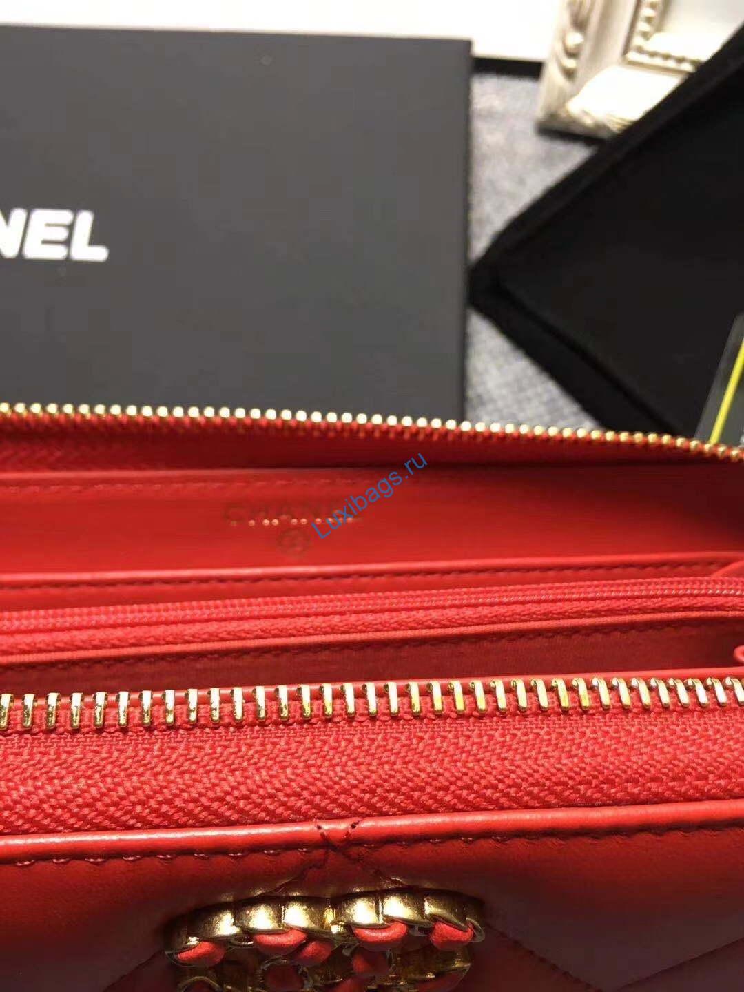 Chanel AP0956 Chanel 19 Long Zipped Wallet Lambskin red | voguebags.ru chanel ap0956 chanel 19 long flap wallet lambskin 38