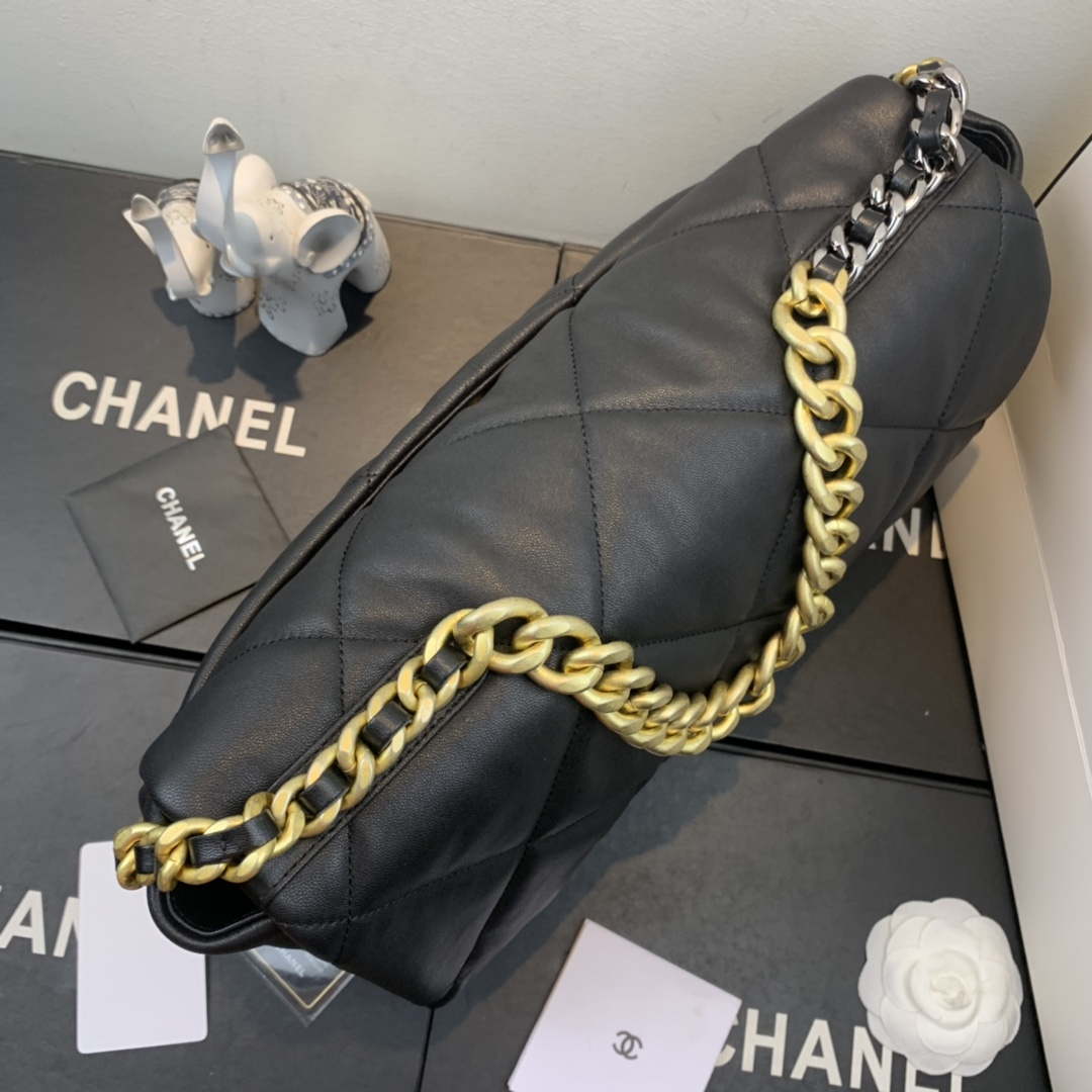chanel as1162 chanel 19 maxi flap bag lambskin b02875 black 4 Chanel AS1162 Chanel 19 Maxi Flap Bag Lambskin B02875 Black | voguebags.ru chanel as1162 chanel 19 maxi flap bag lambskin b02875 black 5