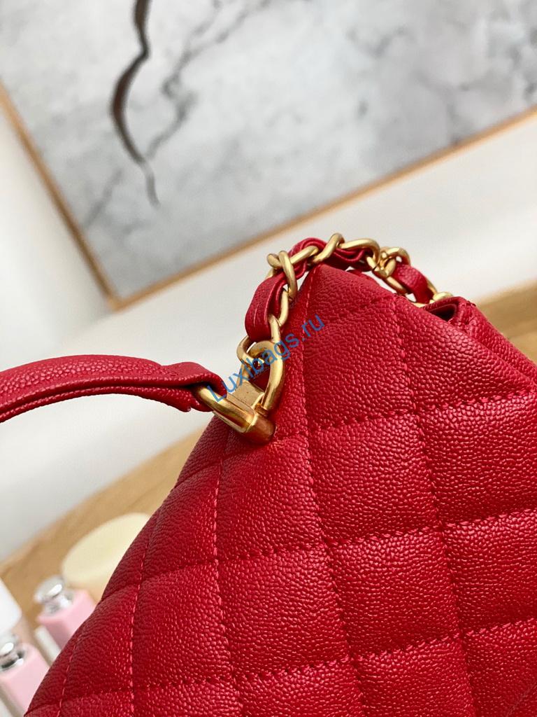 chanel as2431 mini flap bag with top handle calfskin red 4 Chanel AS2431 Mini flap bag with top handle Calfskin Red | voguebags.ru chanel as2431 chanel mini flap bag with top handle calfskin red 5