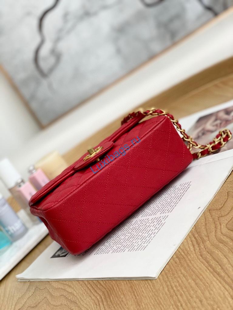 chanel as2431 mini flap bag with top handle calfskin red 8 Chanel AS2431 Mini flap bag with top handle Calfskin Red | voguebags.ru chanel as2431 chanel mini flap bag with top handle calfskin red 9