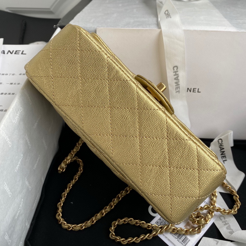 chanel as2431 mini flap bag with top handle calfskin gold 5 Chanel AS2431 Mini flap bag with top handle Calfskin Gold | voguebags.ru chanel as2431 mini flap bag with top handle grained calfskin 6