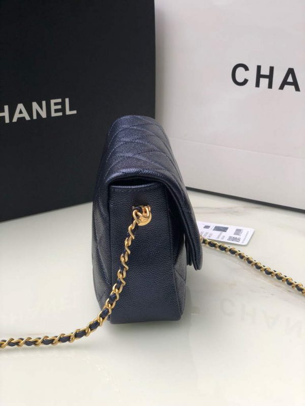 Chanel AS2855 Mini Flap Bag Calfskin Gold Black | voguebags.ru chanel as2855 mini flap bag calfskin gold black img 5642