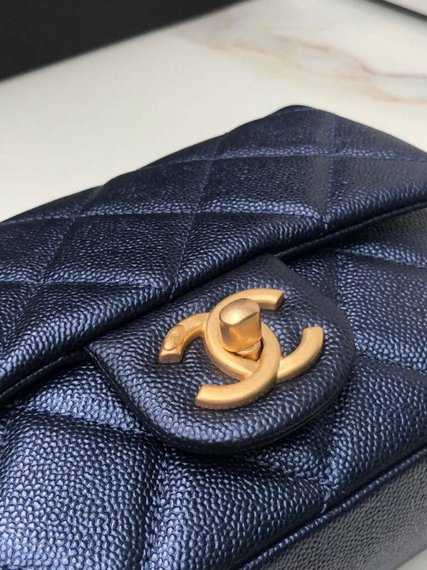 Chanel AS2855 Mini Flap Bag Calfskin Gold Black | voguebags.ru chanel as2855 mini flap bag calfskin gold black img 5645