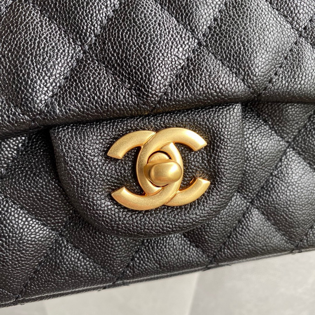 Chanel Mini Flap Bag with top Handle AS2431 Grained Calfskin Black | voguebags.ru img 2489