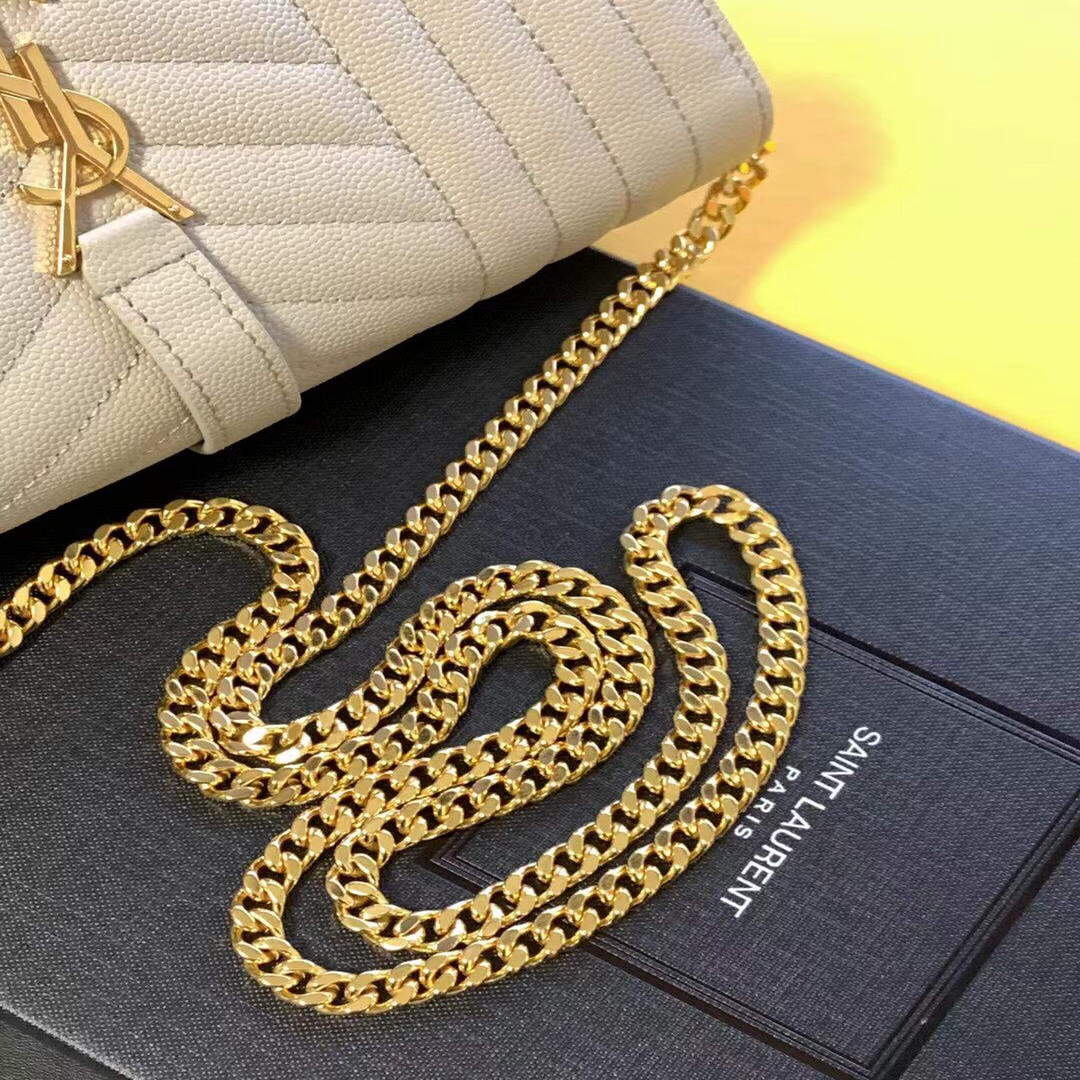 YSL 620280 Monogram Chain Wallet In Mix Matelassé Grain Embossed White | voguebags.ru ysl 620280 monogram chain wallet in mix matelasse grain embossed white img 5815