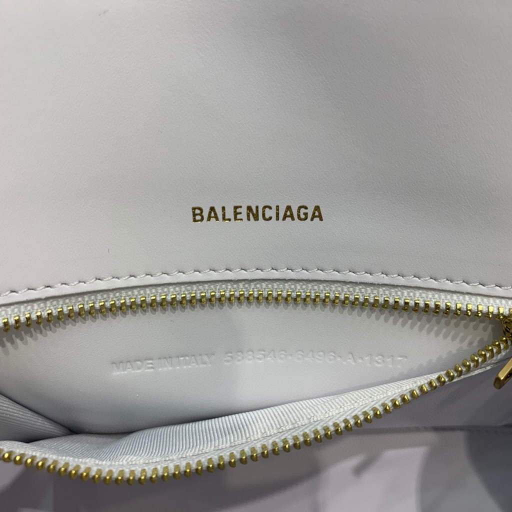 Balenciaga 593546 Hourglass Small Top Handle Crocodile Bag White Gold | balenciaga 593546 hourglass small top handle crocodile bag 56