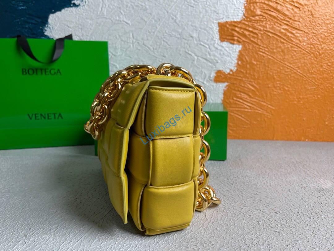 Bottega Veneta BV 20206 Chain Cassette 631421 Lemon Yellow Gold | bottega veneta bv 20206 chain cassette 631421 138 voguebags.ru