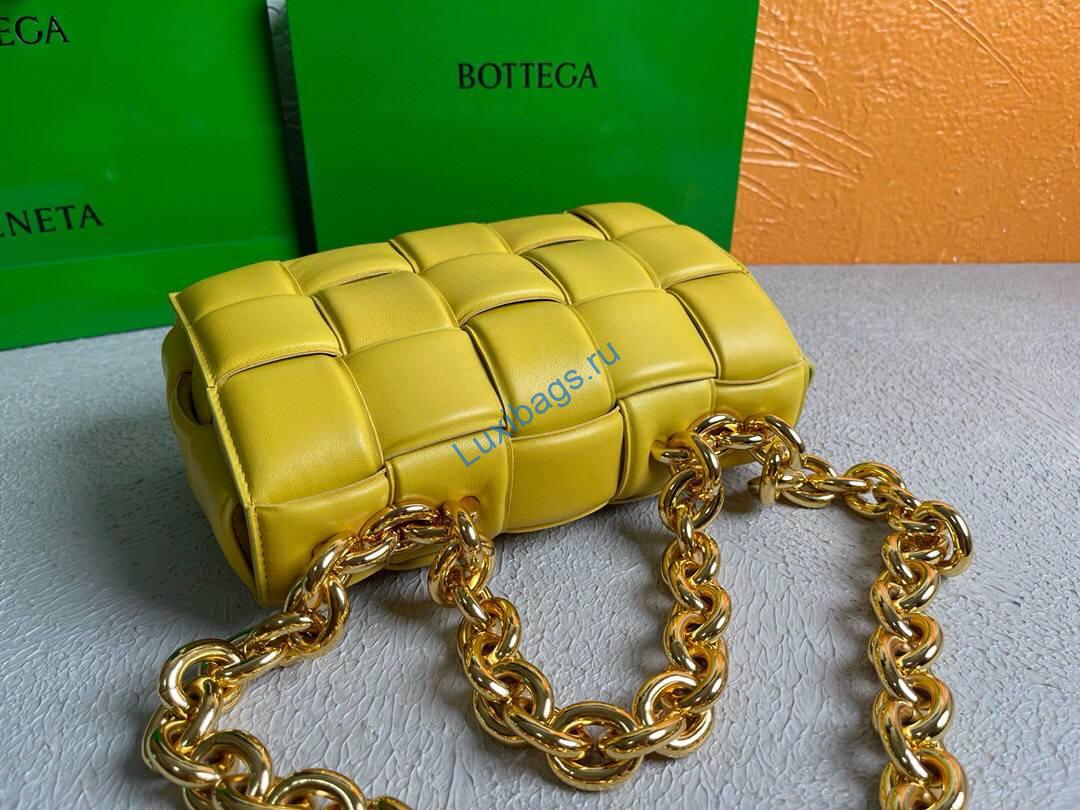 Bottega Veneta BV 20206 Chain Cassette 631421 Lemon Yellow Gold | bottega veneta bv 20206 chain cassette 631421 140 voguebags.ru
