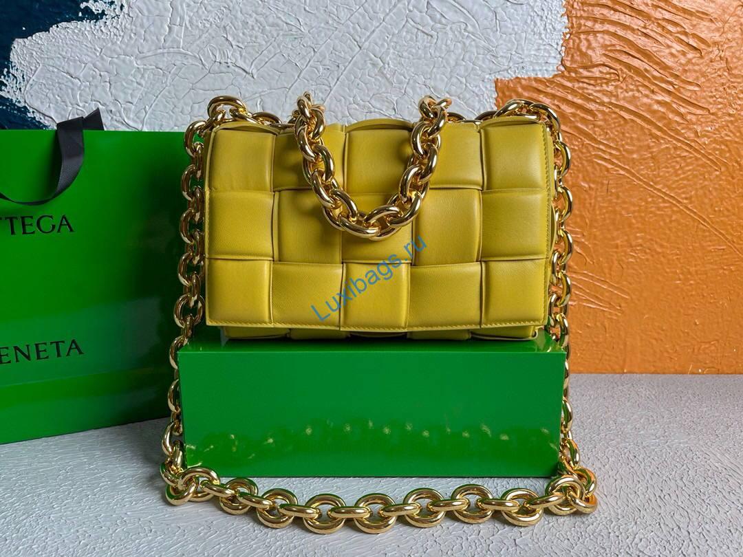 Bottega Veneta BV 20206 Chain Cassette 631421 Lemon Yellow Gold | bottega veneta bv 20206 chain cassette 631421 141 voguebags.ru
