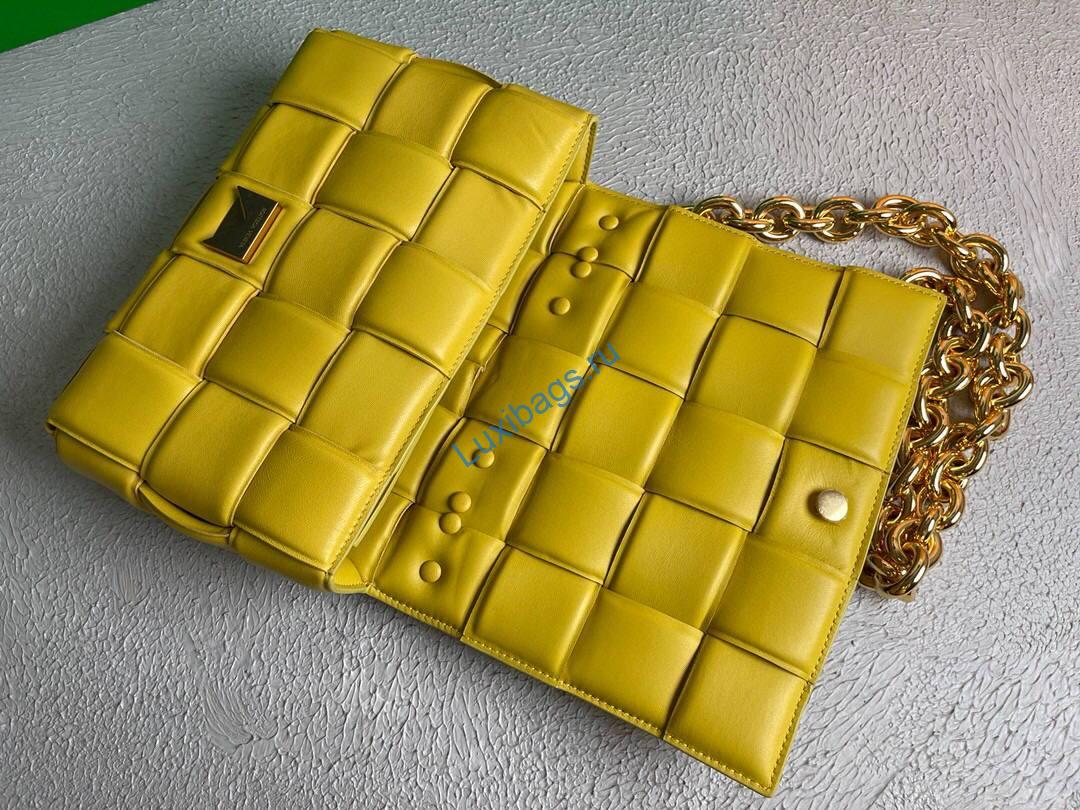 Bottega Veneta BV 20206 Chain Cassette 631421 Lemon Yellow Gold | bottega veneta bv 20206 chain cassette 631421 142 voguebags.ru