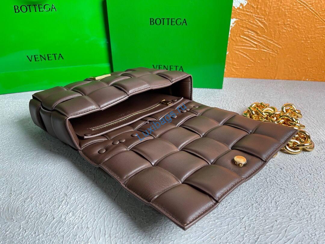Bottega Veneta BV 20206 Chain Cassette 631421 Brown Gold | bottega veneta bv 20206 chain cassette 631421 160 voguebags.ru