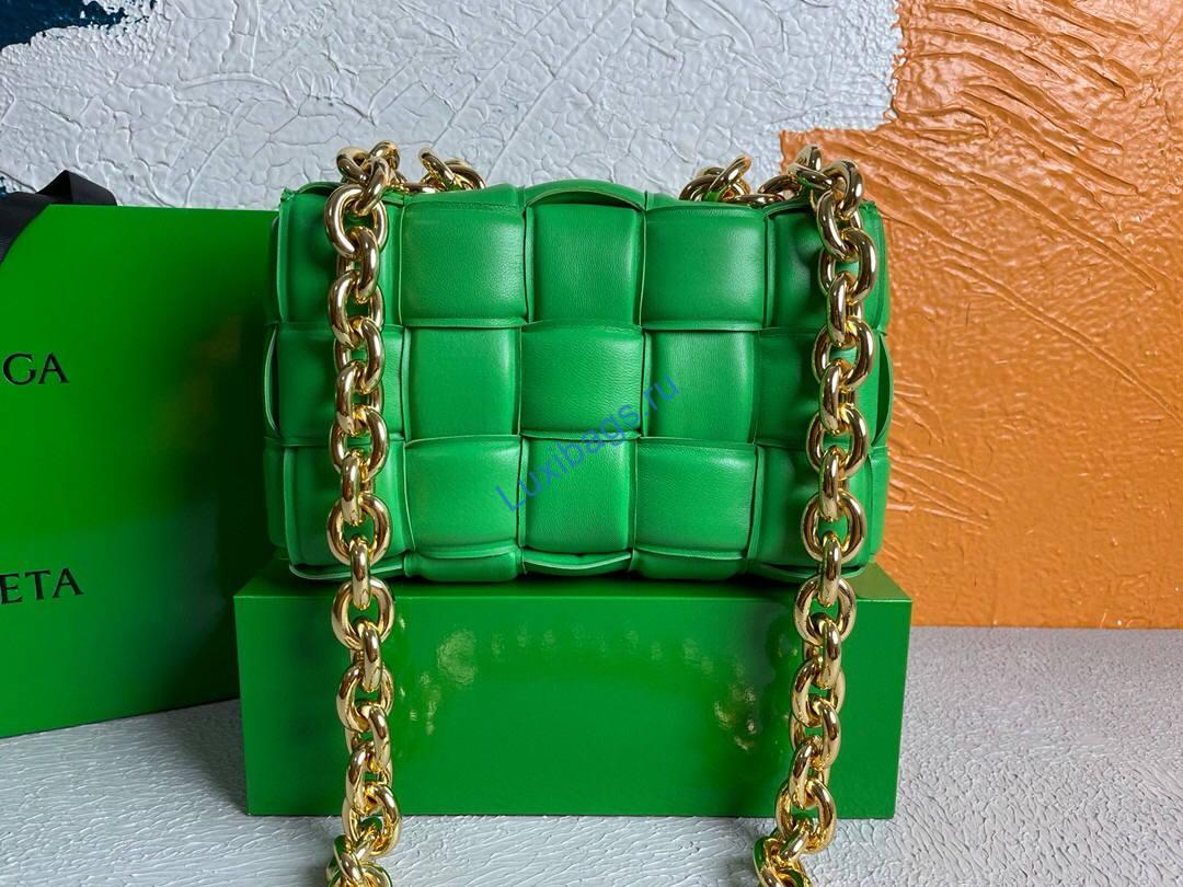 Bottega Veneta BV 20206 Chain Cassette 631421 Grass Green Gold | bottega veneta bv 20206 chain cassette 631421 57 voguebags.ru