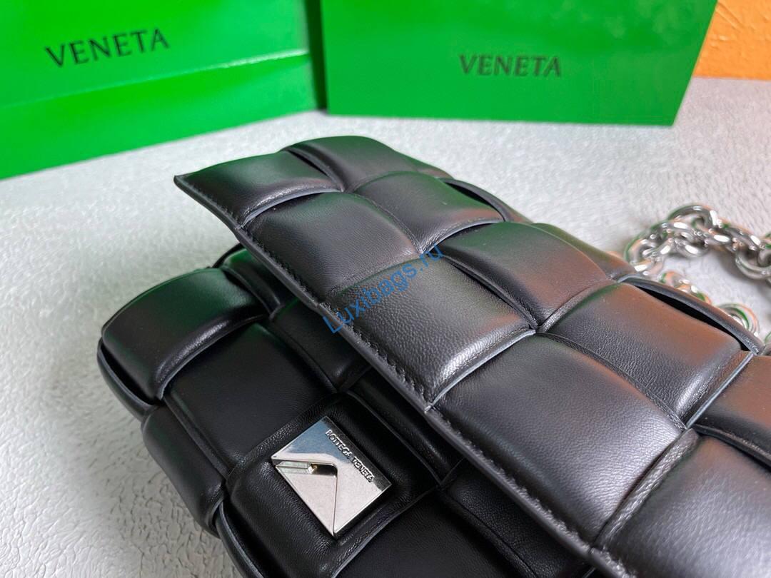 Bottega Veneta BV 20206 Chain Cassette 631421 Black Silver | bottega veneta bv 20206 chain cassette 631421 silvry 52 voguebags.ru