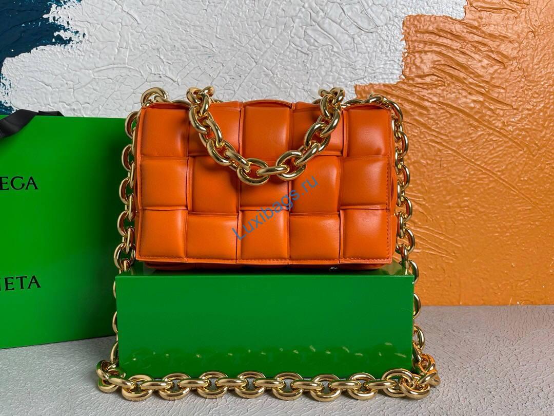Bottega Veneta BV 20206 Chain Cassette 631421 Oragne Gold | bottega veneta bv 591970 chain shoulder bag 20206 202 voguebags.ru