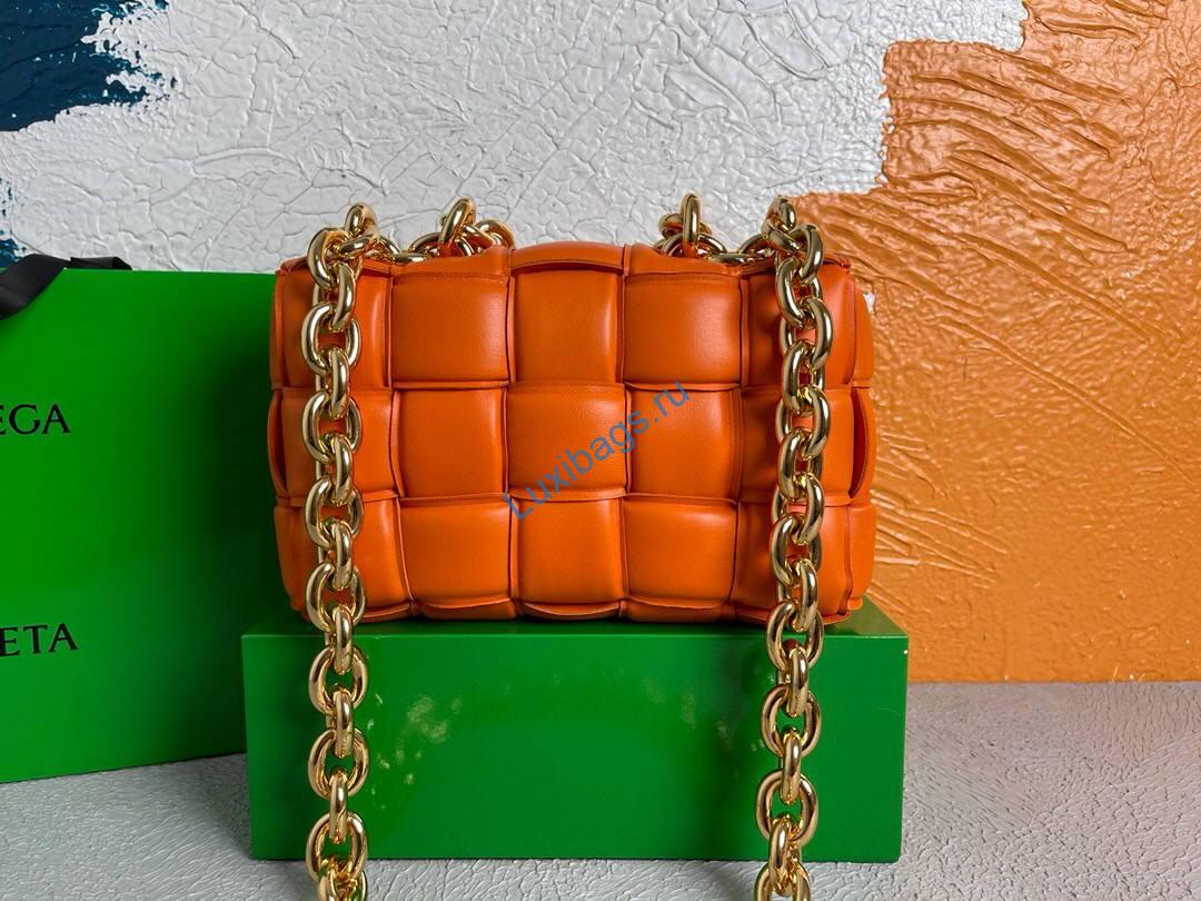 Bottega Veneta BV 20206 Chain Cassette 631421 Oragne Gold | bottega veneta bv 591970 chain shoulder bag 20206 203 voguebags.ru