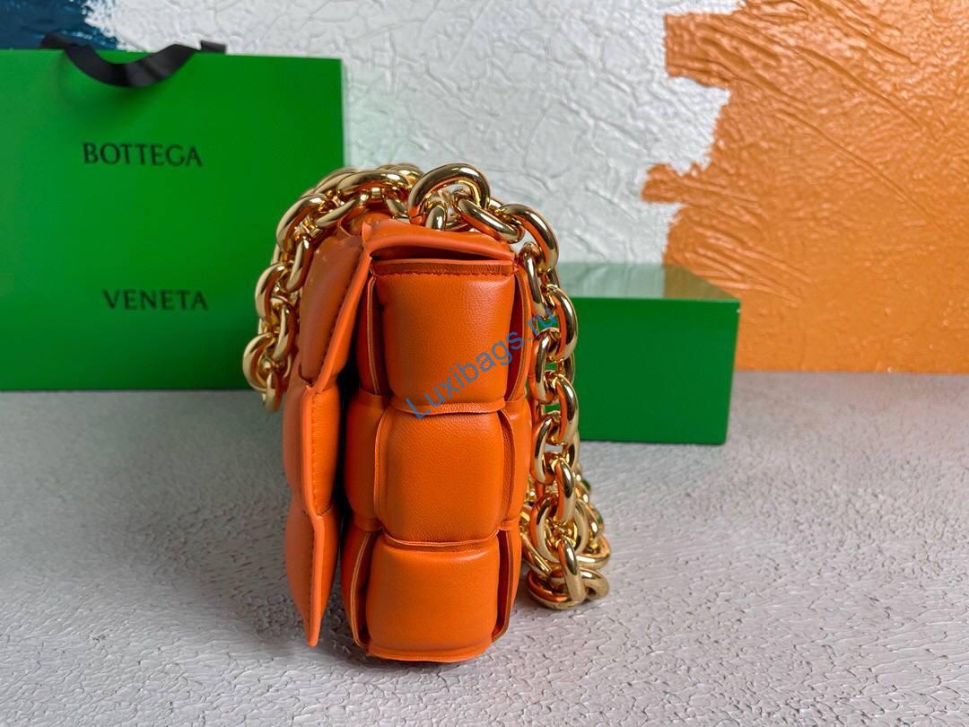 Bottega Veneta BV 20206 Chain Cassette 631421 Oragne Gold | bottega veneta bv 591970 chain shoulder bag 20206 204 voguebags.ru