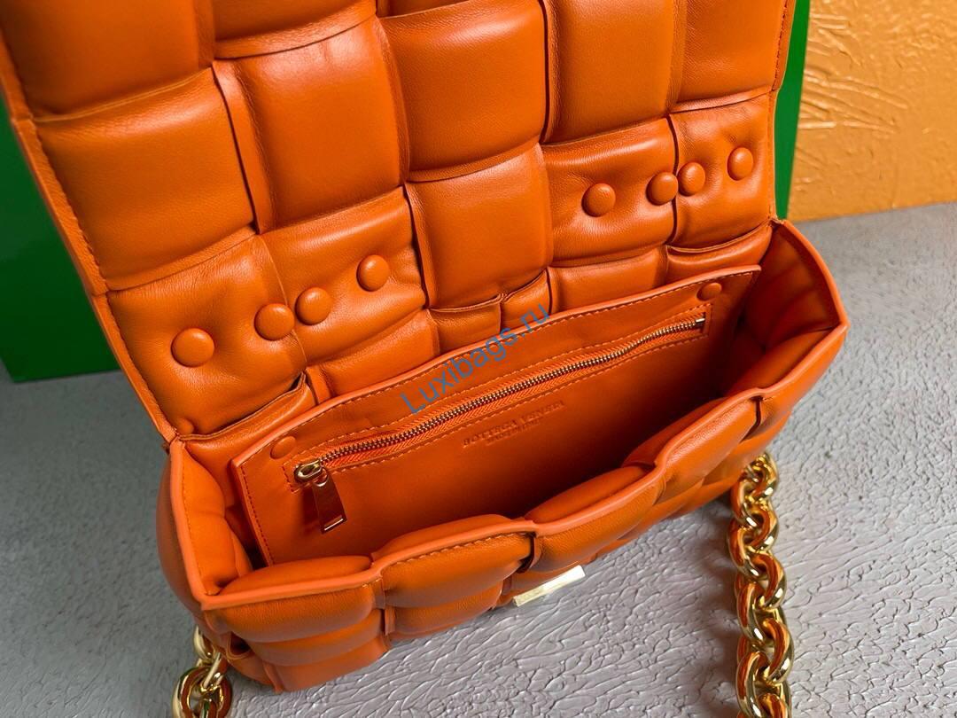 Bottega Veneta BV 20206 Chain Cassette 631421 Oragne Gold | bottega veneta bv 591970 chain shoulder bag 20206 208 voguebags.ru