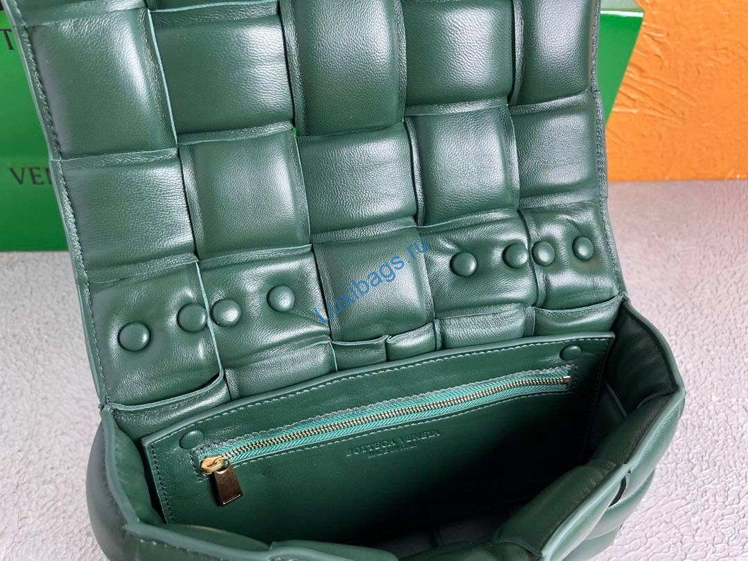 Bottega Veneta BV 20206 Chain Cassette 631421 Dark Green Gold | bottega veneta bv 591970 chain shoulder bag 20206 218 voguebags.ru