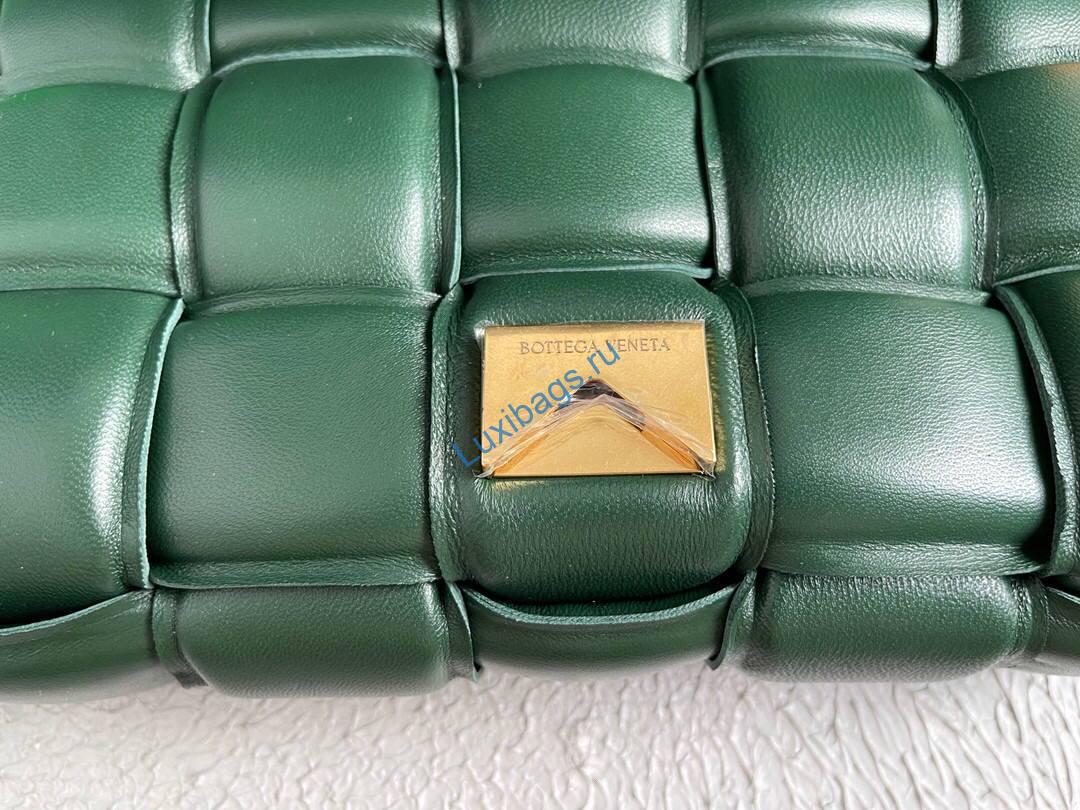 Bottega Veneta BV 20206 Chain Cassette 631421 Dark Green Gold | bottega veneta bv 591970 chain shoulder bag 20206 219 voguebags.ru