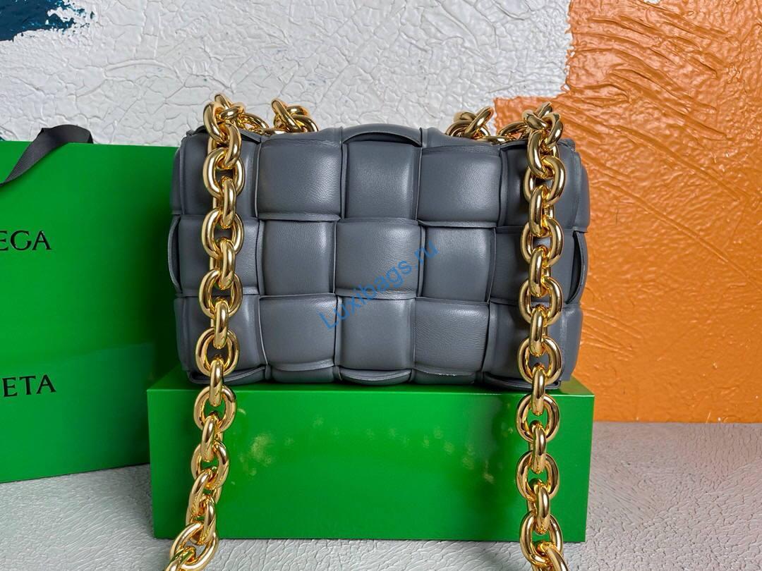Bottega Veneta BV 20206 Chain Cassette 631421 Dark Grey Gold | bottega veneta bv 591970 chain shoulder bag 20206 241 voguebags.ru