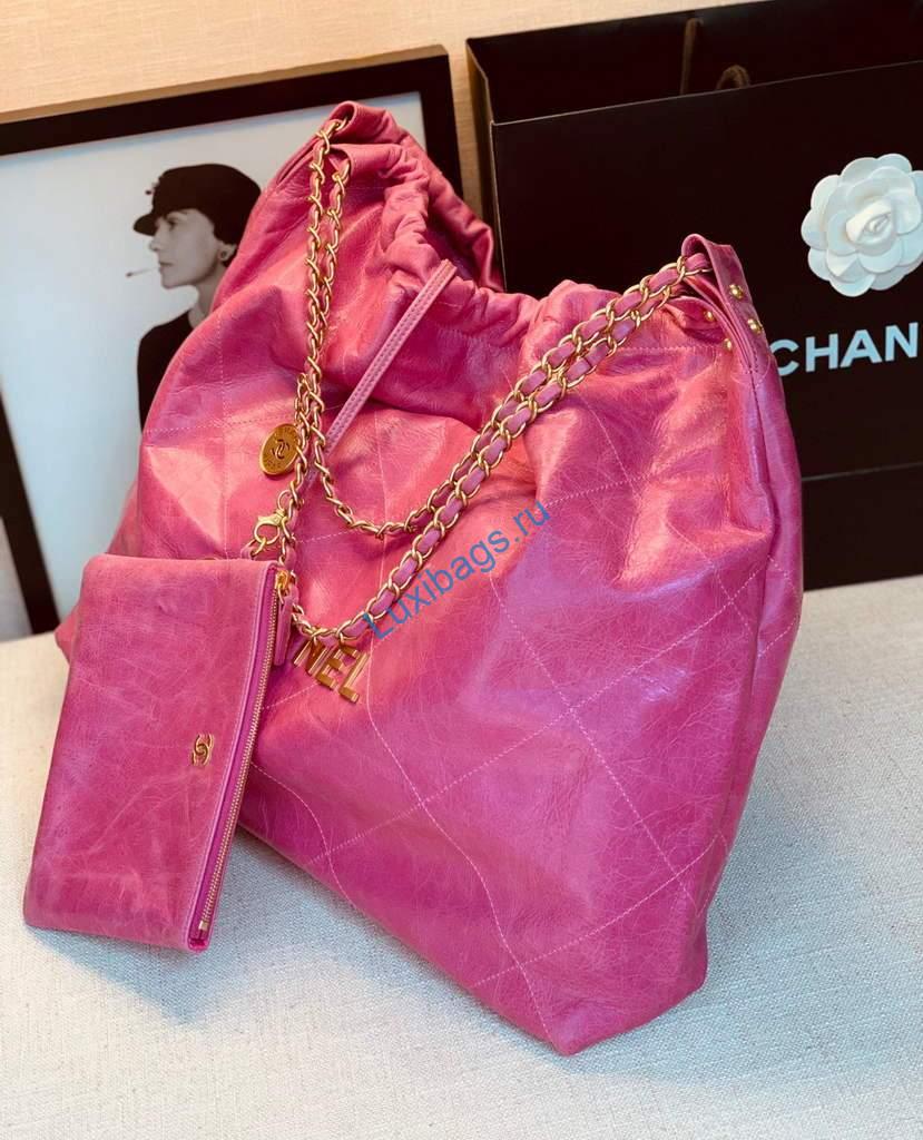 Chanel A68200 Large Chain Shopping Bag Plum | chanel a68200 large chain shopping bag 25