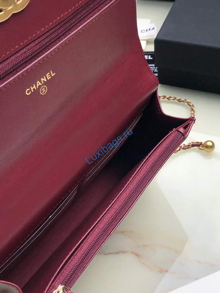 Chanel Shoulder Flap Mini Bag Lambskin AS2289 Wine Red | chanel shoulder flap mini bag as2289 53 voguebags.ru