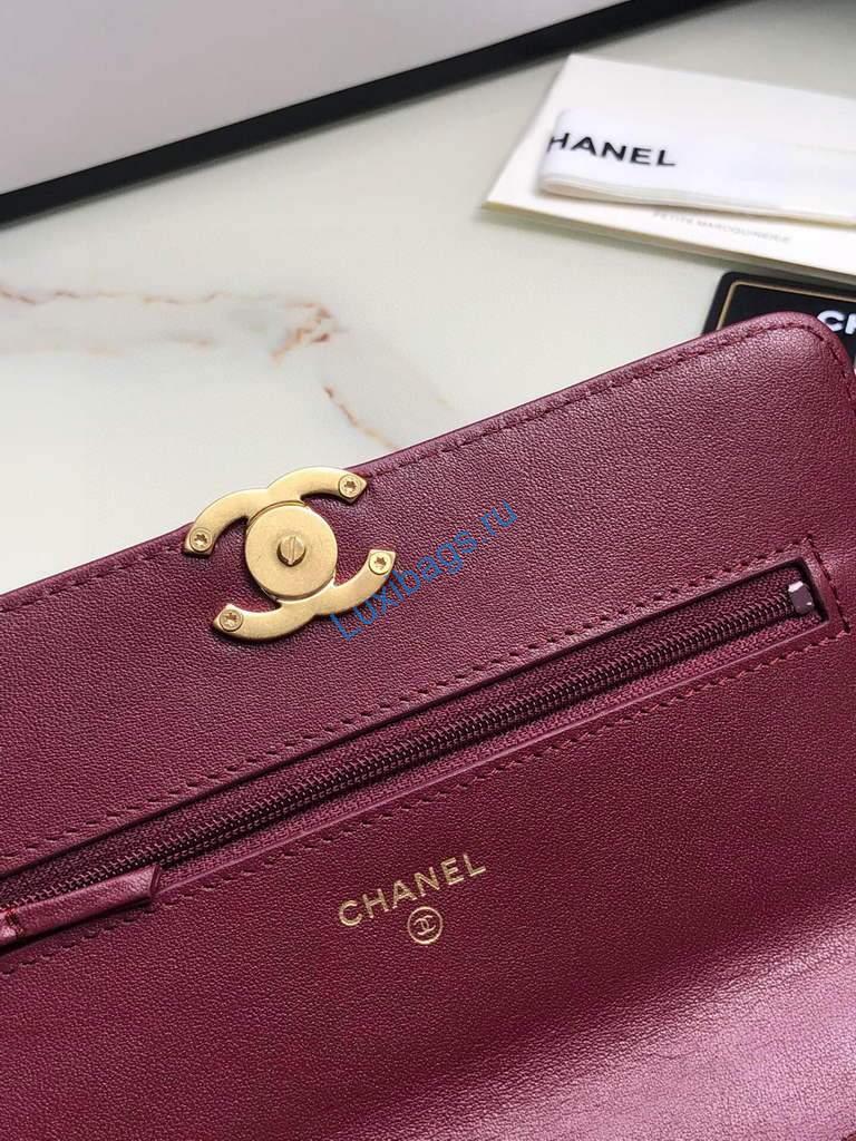Chanel Shoulder Flap Mini Bag Lambskin AS2289 Wine Red | chanel shoulder flap mini bag as2289 54 voguebags.ru