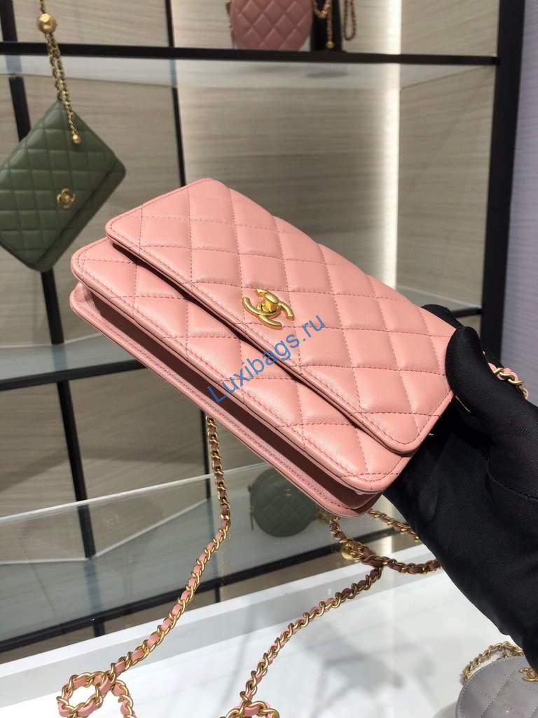 Chanel Wallet on Chain Lambskin AP1450 Pink | chanel wallet on chain lambskin ap1450 31 voguebags.ru