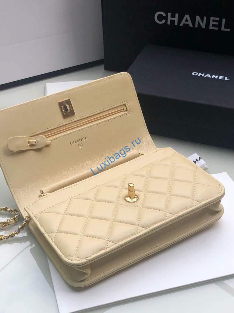 Chanel Wallet on Chain Lambskin AP1450 Apricot | chanel wallet on chain lambskin ap1450 40 voguebags.ru