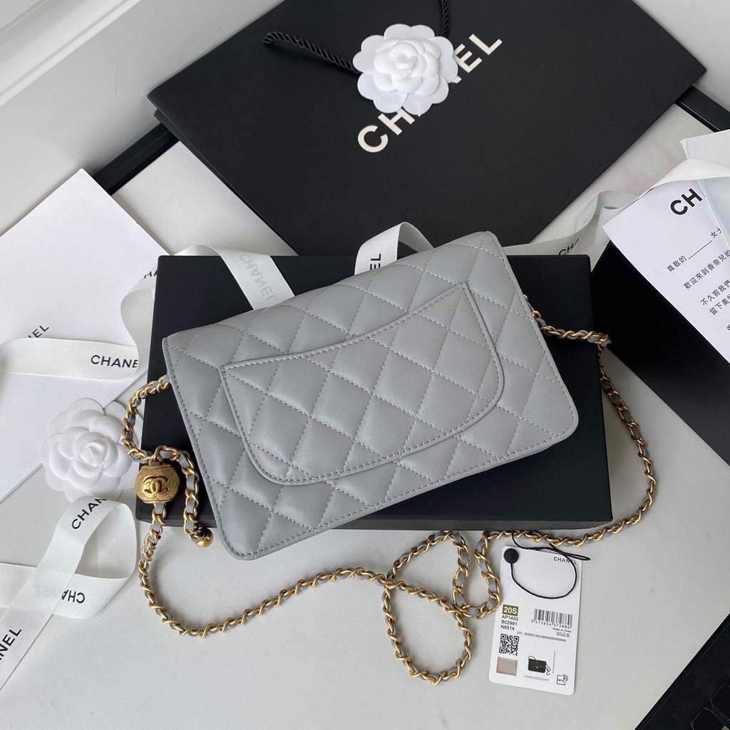 Chanel Wallet on Chain Lambskin AP1450 Grey | chanel wallet on chain lambskin ap1450 47 voguebags.ru