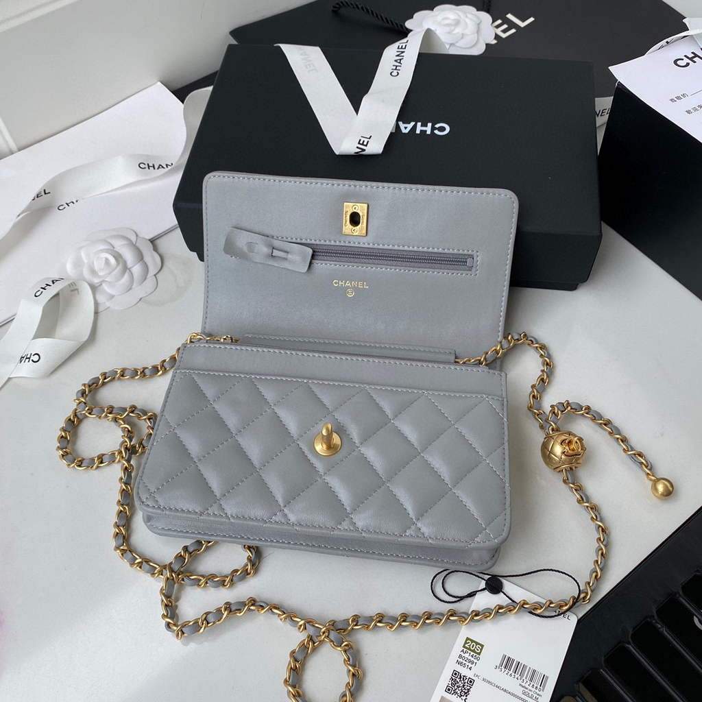 Chanel Wallet on Chain Lambskin AP1450 Grey | chanel wallet on chain lambskin ap1450 51 voguebags.ru