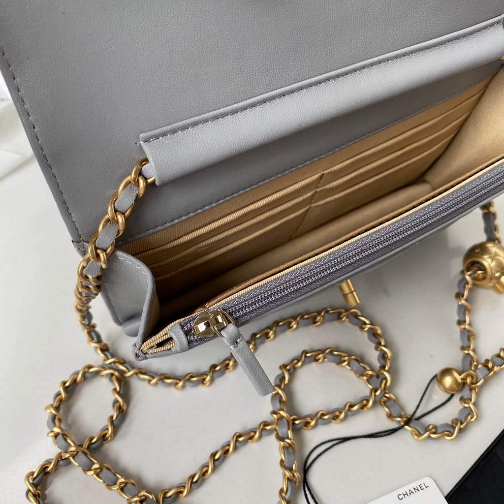 Chanel Wallet on Chain Lambskin AP1450 Grey | chanel wallet on chain lambskin ap1450 53 voguebags.ru
