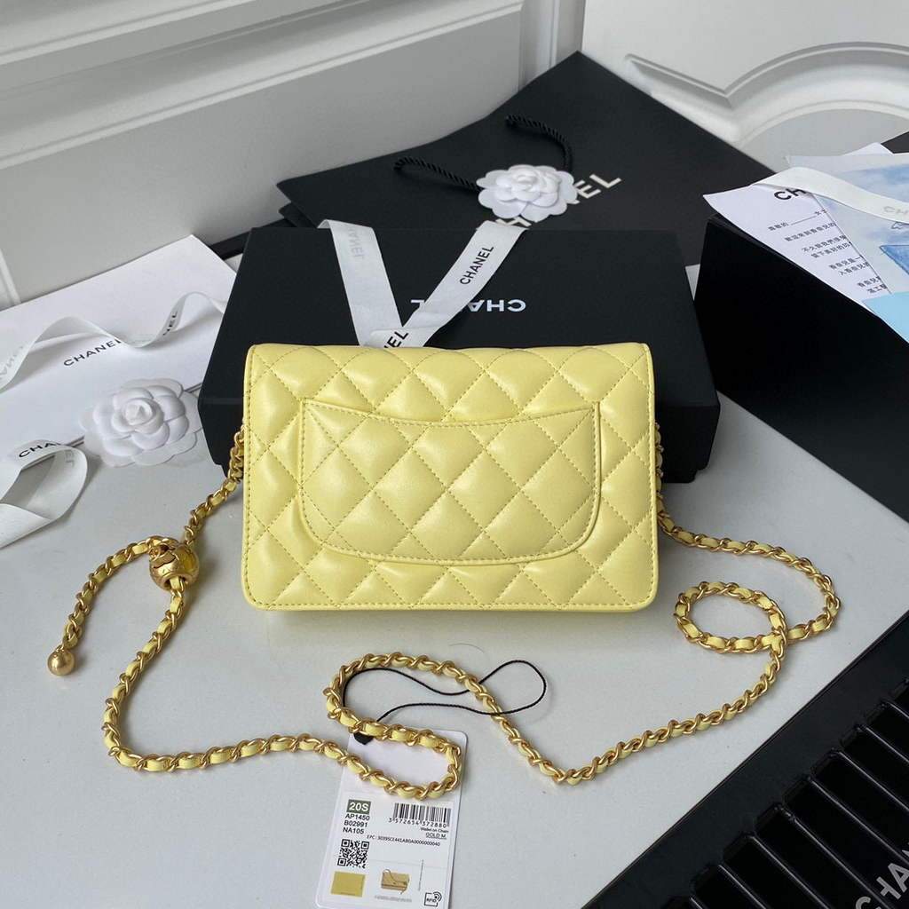 Chanel Wallet on Chain Lambskin AP1450 Yellow | chanel wallet on chain lambskin ap1450 56 voguebags.ru