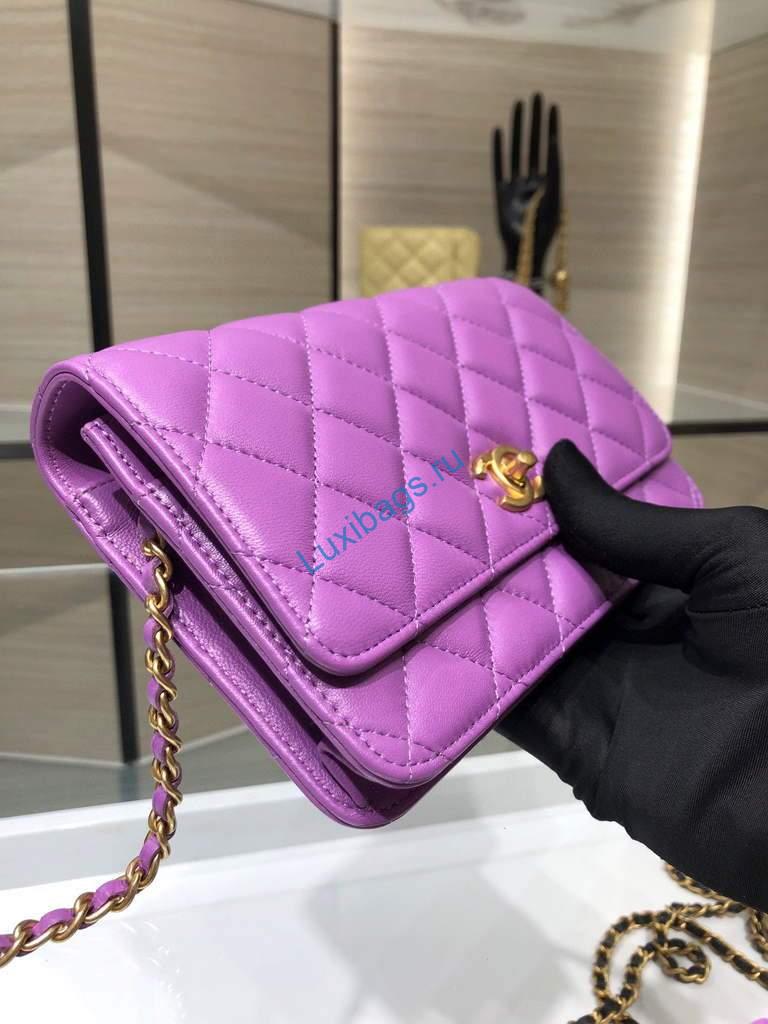 Chanel Wallet on Chain Lambskin AP1450 Purple | chanel wallet on chain lambskin ap1450 84 voguebags.ru