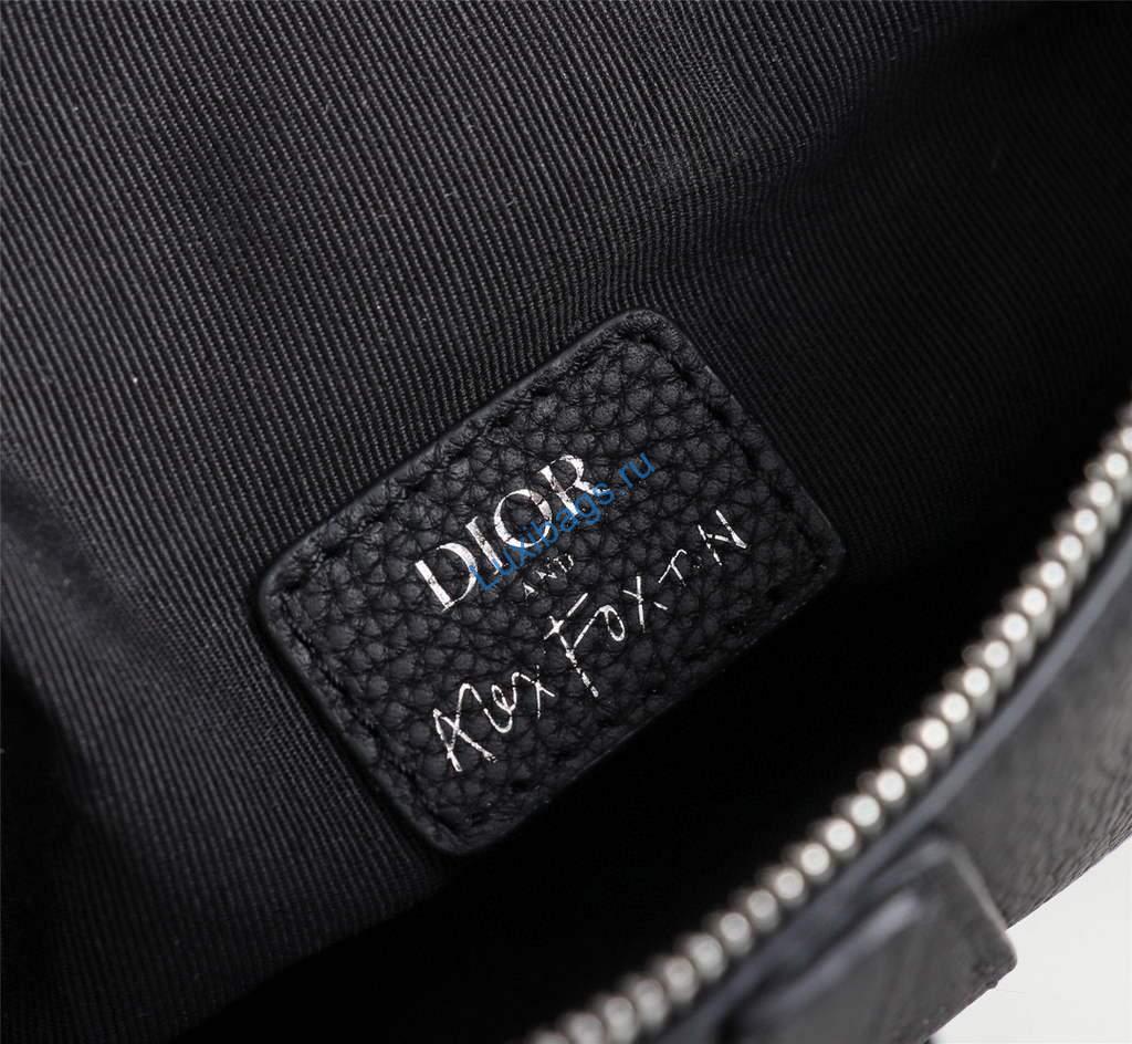 Dior 1ADPO093 Saddle Men Bag Grained Calfskin Black | dior 1adpo093 saddle men bag dior oblique jacquard 124 voguebags.ru